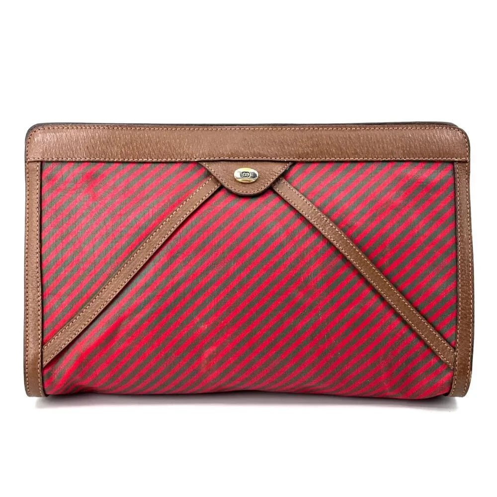 Sale! vintage Gucci clutch as crossbody ❤️💚 - Picture 4 of 16